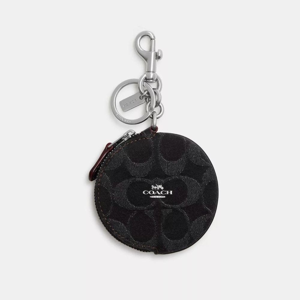 Circular Coin Pouch In Signature Denim - Picture 3 of 3